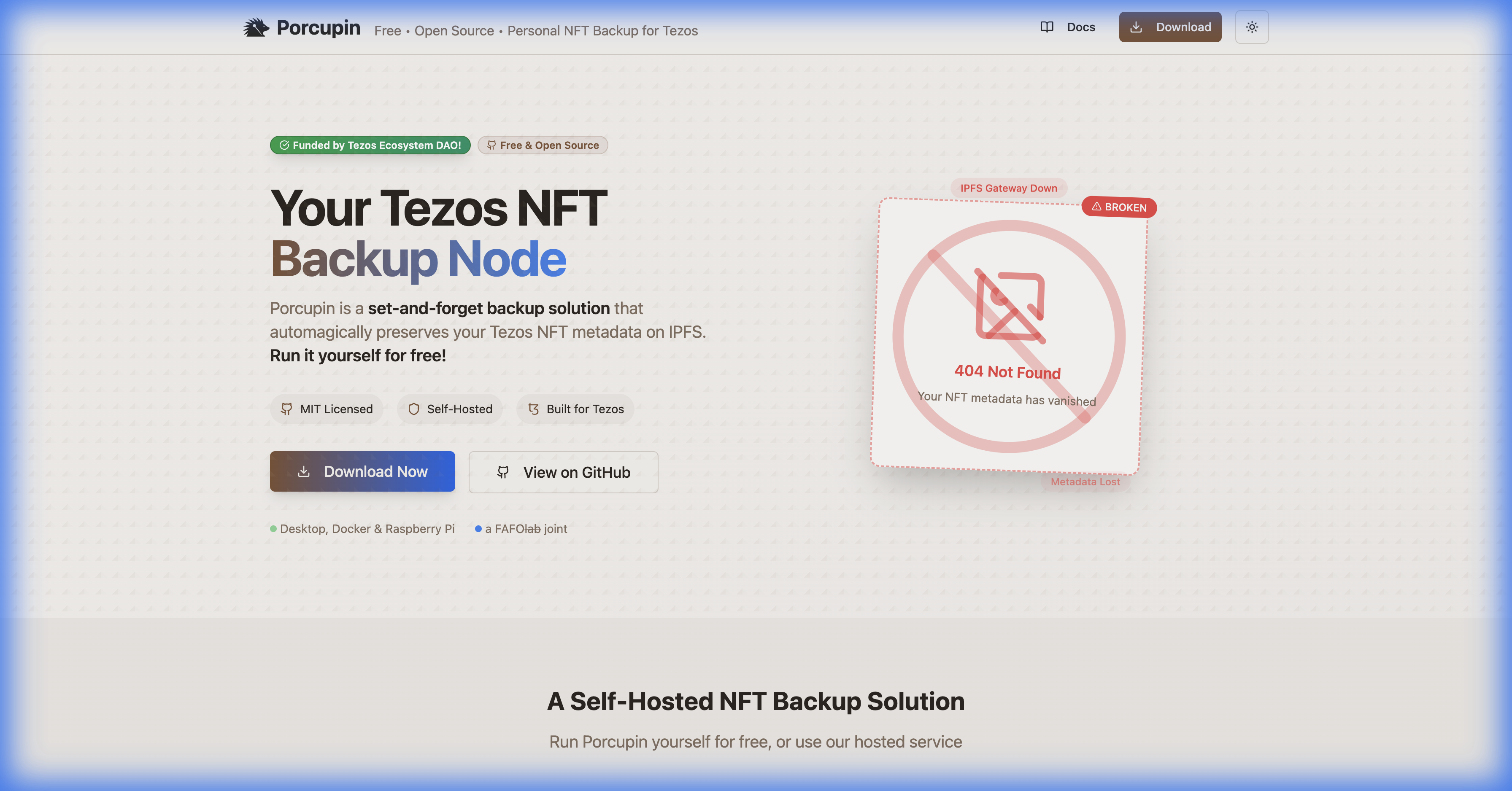 Porcupin: A Deep Dive into the Technical Marvel of NFT Backup Solutions